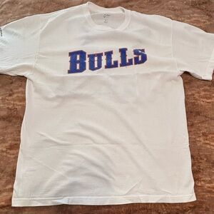 Durham Bulls Moore #33 Size Large White Short Sleeve T-Shirt